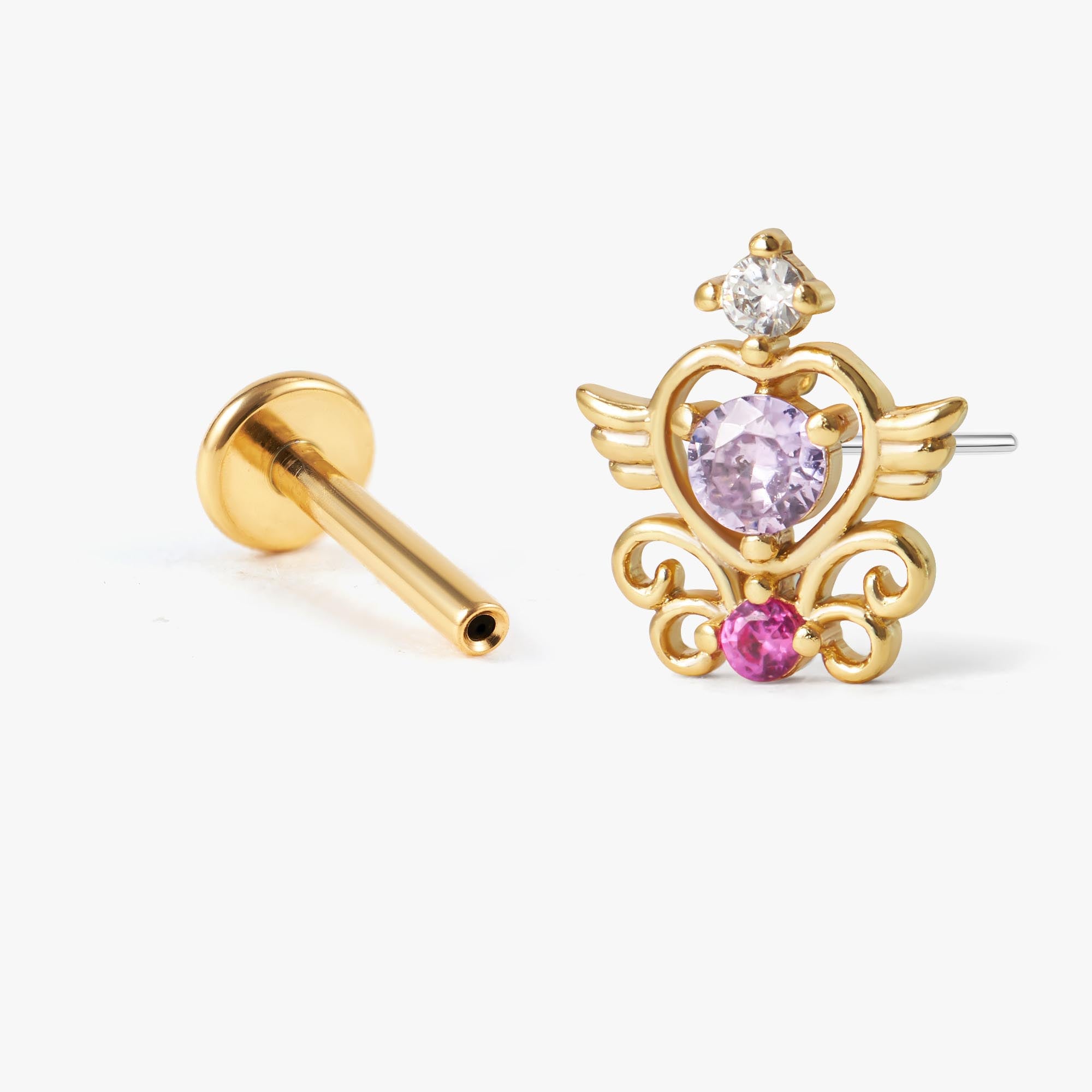 Sailor Moon Heart Wing Earrings - Erica Jewels