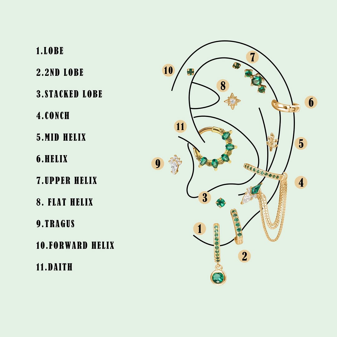 Ear Piercing Guide EricaJewels