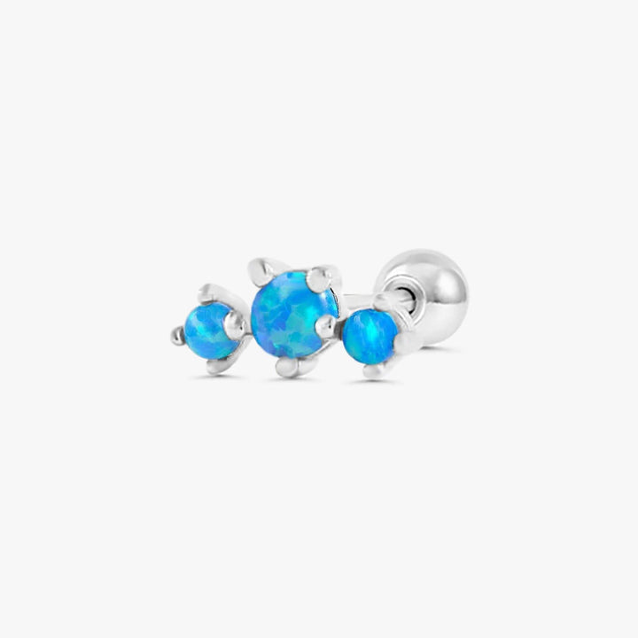 Blue Opal Stud Earrings - EricaJewels