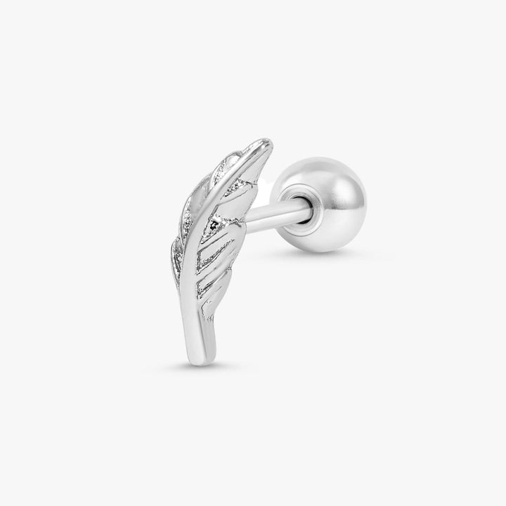 Plain Essential Feather Flat Back Piercing Stud