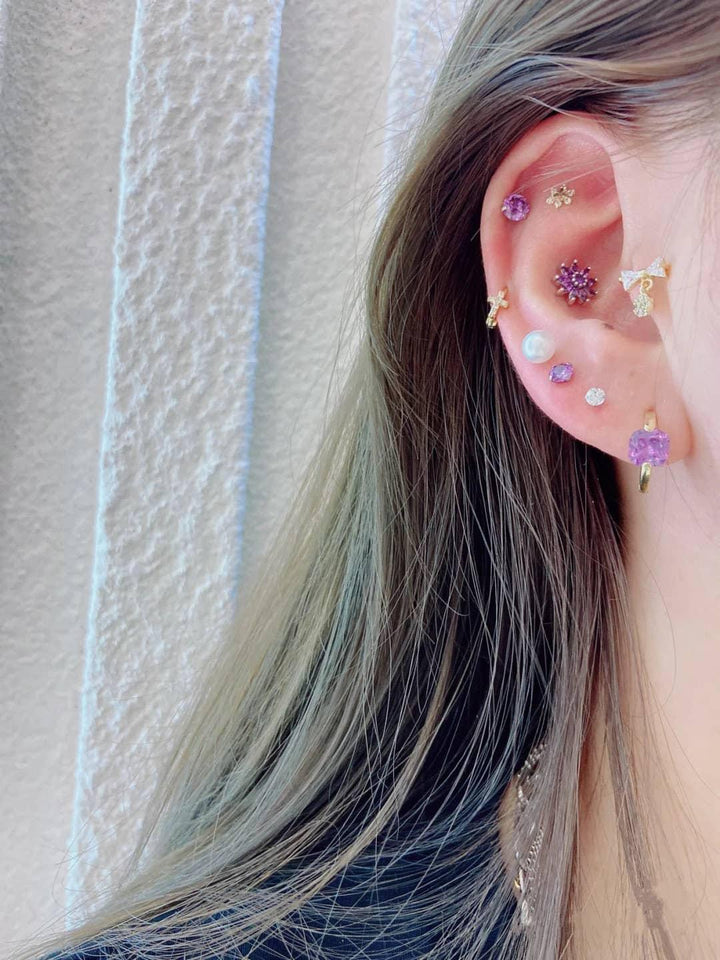 chunky gold hoop earrings 