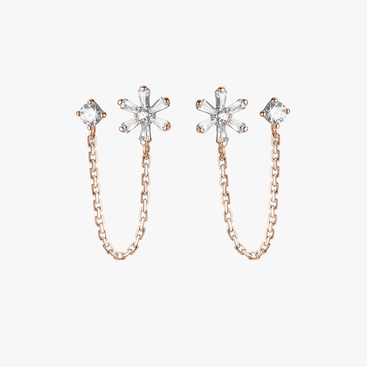 Rose gold-double piercing