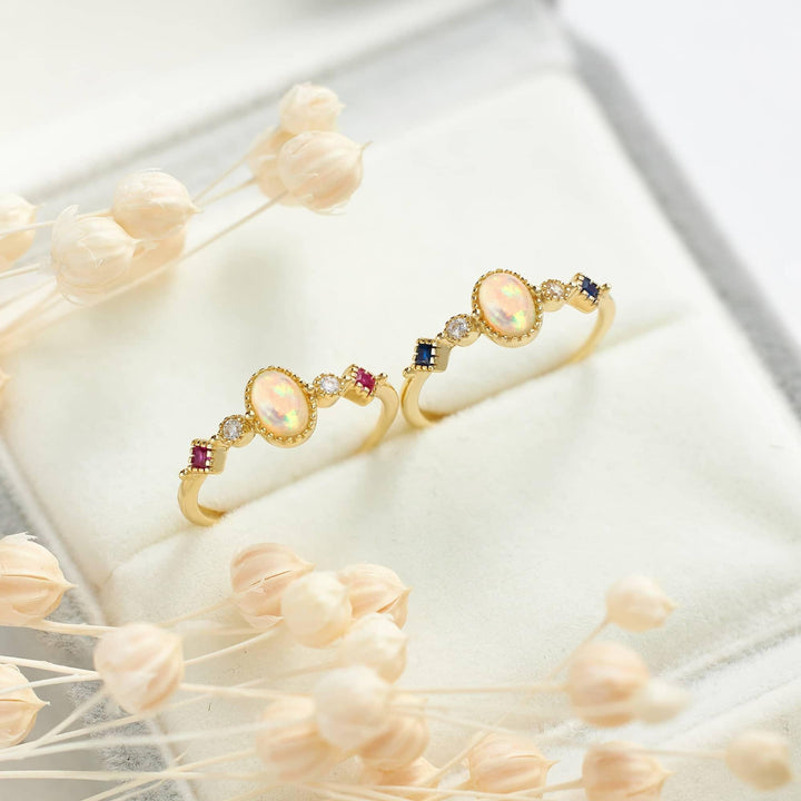 oval opal ring