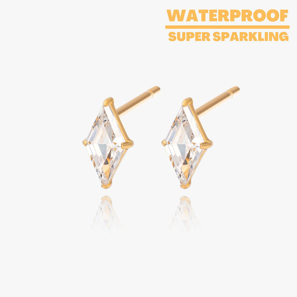 Vera - Crystal Diamond Titanium Stud Earrings