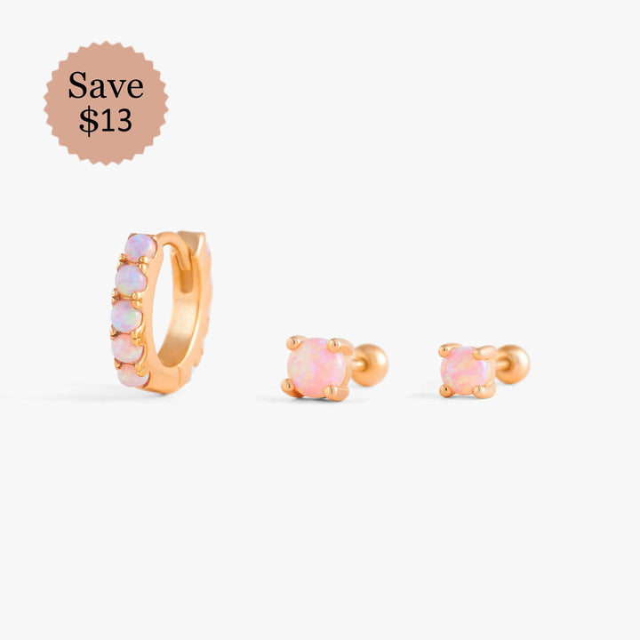 rose gold earrings