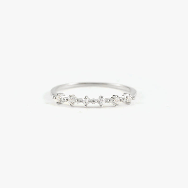 Gold Crystal 3A CZ Eternity Ring