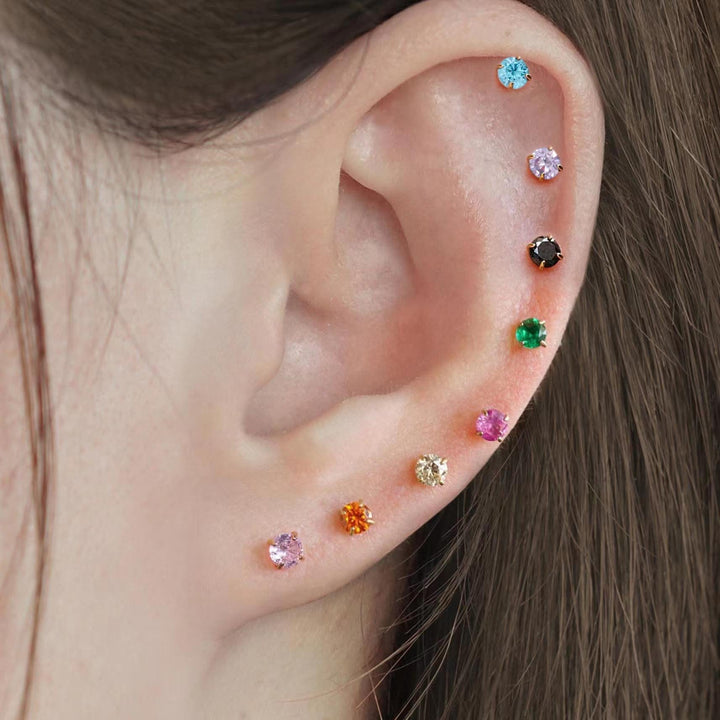 flat back piercings