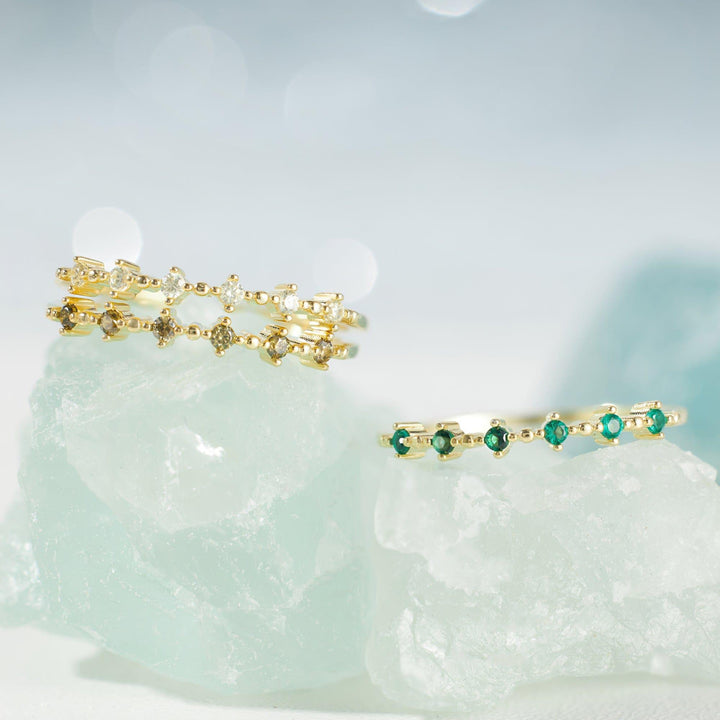 citrine eternity ring