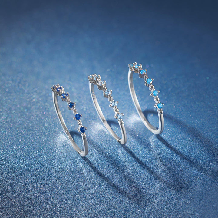 aquamarine eternity ring
