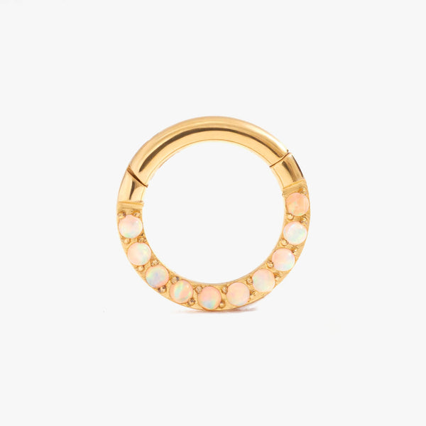 Essential White Opal Daith Jewelry & Septum Rings