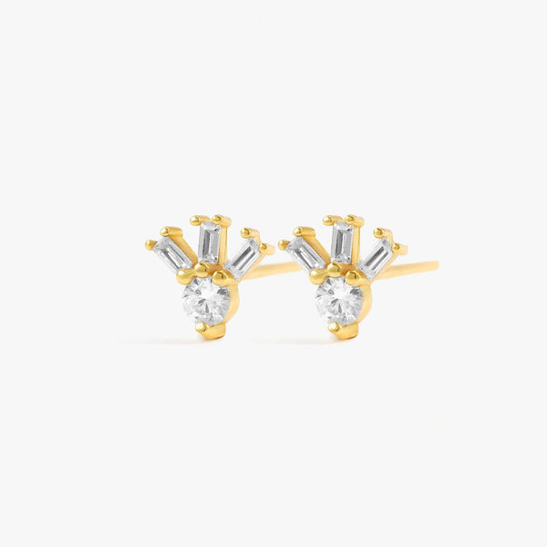 Mini Sparkle Crystal 3A CZ Stud Earrings
