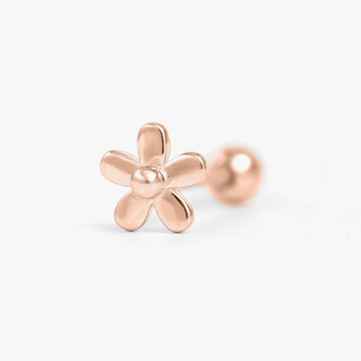 Rose Gold-stering silver screw back