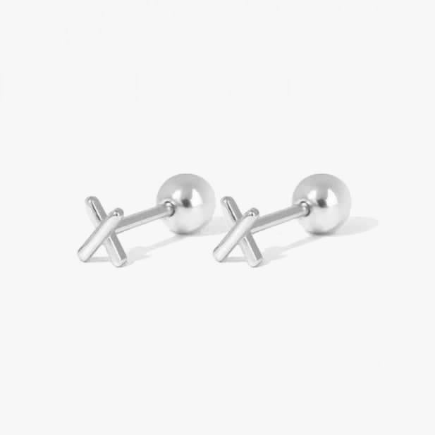Silver-stering silver screw back