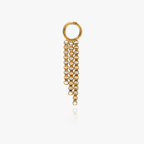 Triple Drops Chain Charm | Stainless Steel
