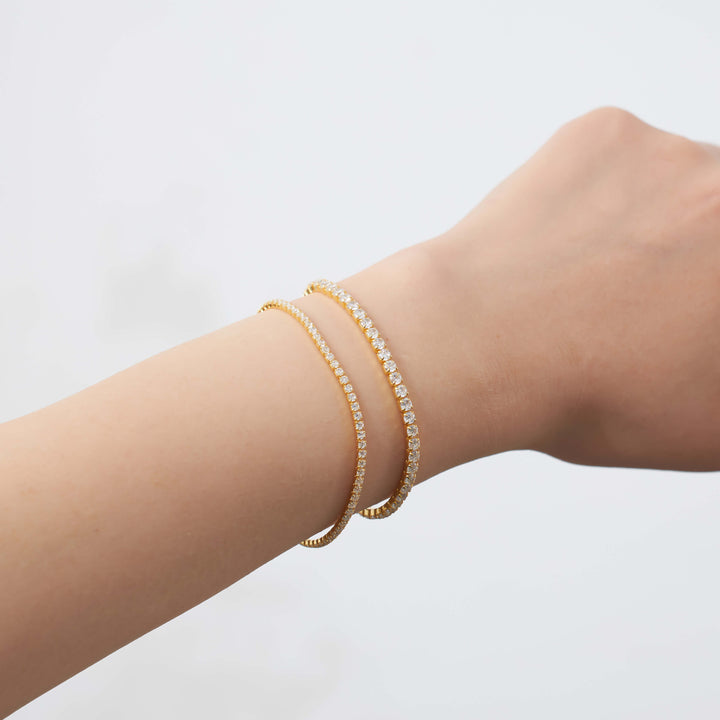 minimalist cubic zirconia bracelet