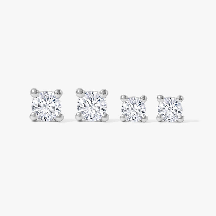 silver stud earrings
