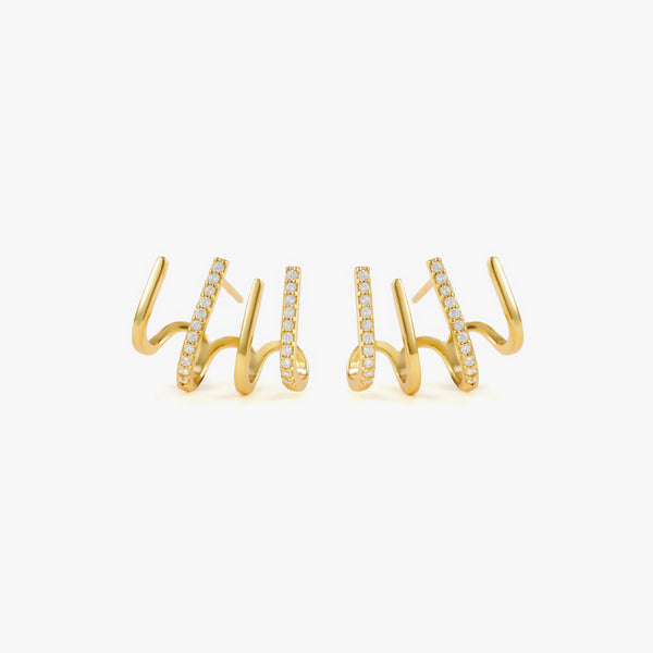 Claw Stud Earrings for Women | Fake Piercing Earring