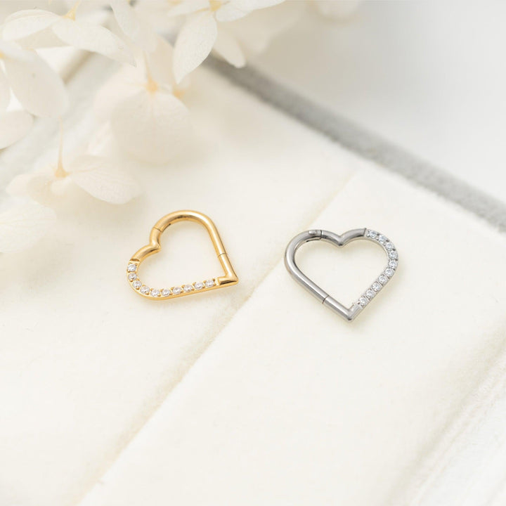 Heart Shape Daith Jewelry-Left And Right Ear | Erica Jewels