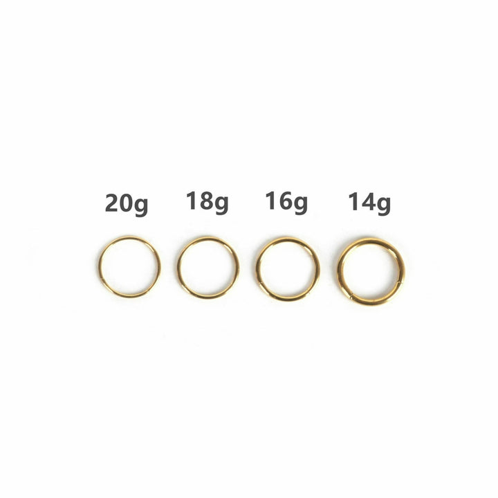 Seamless Clickers/Cartilage Hoop Earrings 14g - EricaJewels