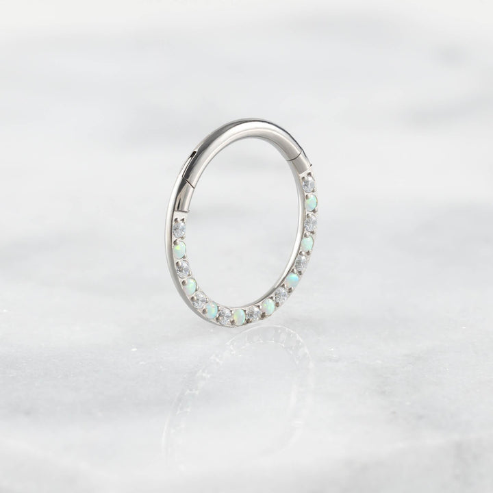 opal hoops - Erica Jewels