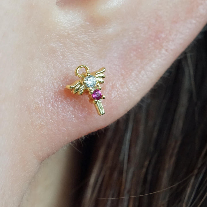 angel lobe earring