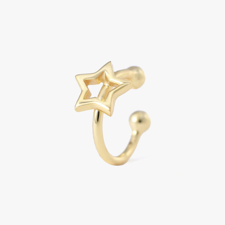 Cosmic Plain Star Ear Cuff Earring