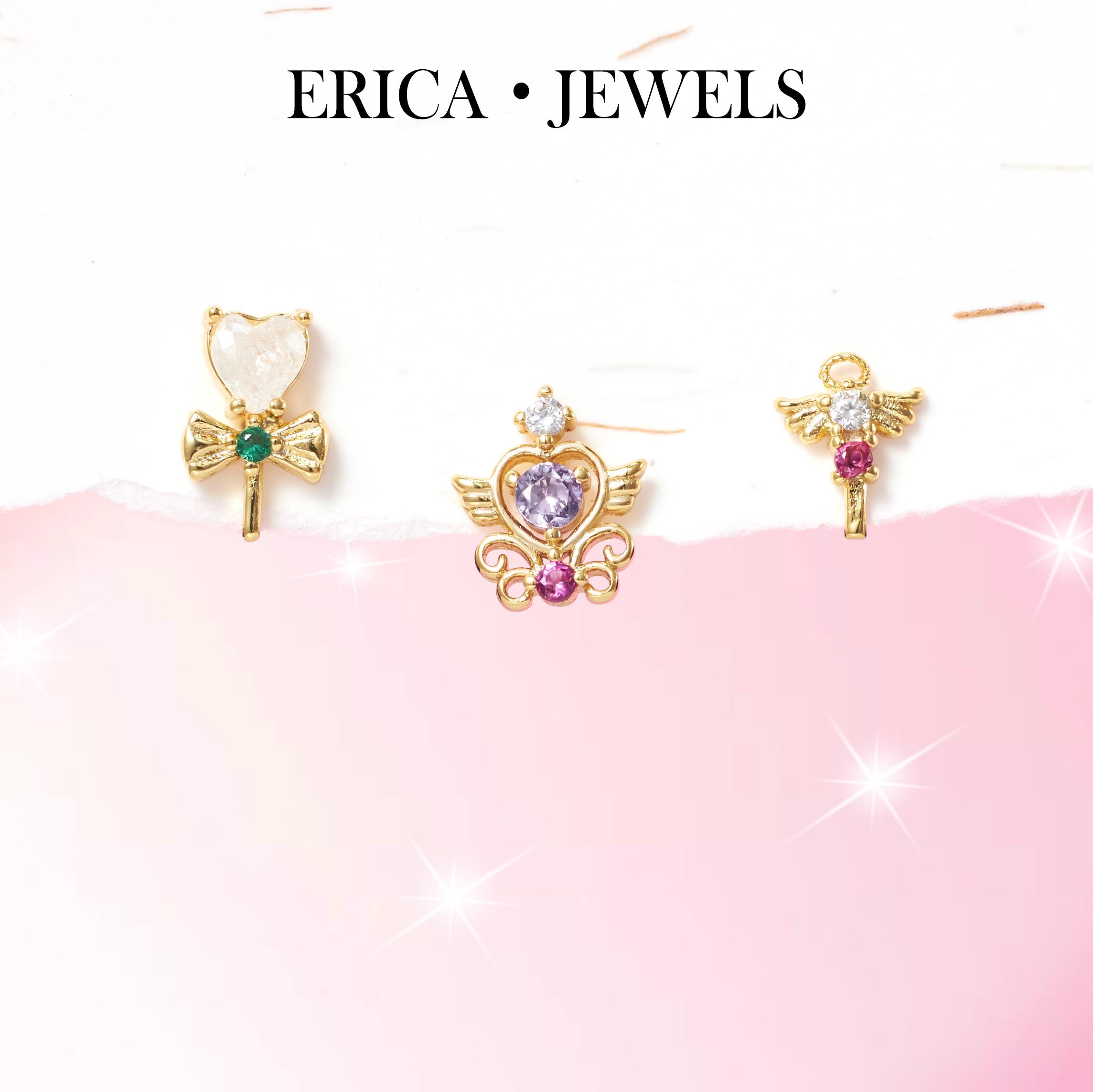 Sailor Moon Heart Wing Earrings - Erica Jewels – EricaJewels