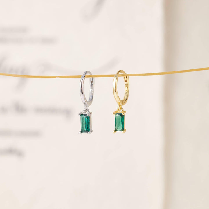 Baguette Hoop Earrings - EricaJewels