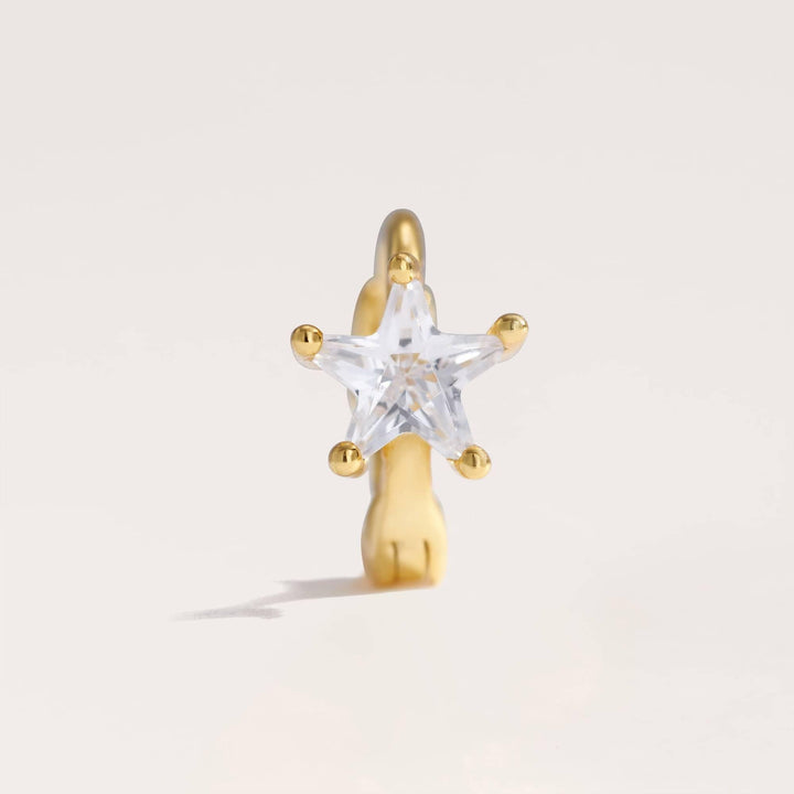 Diamond Star Huggie Earrings - EricaJewels