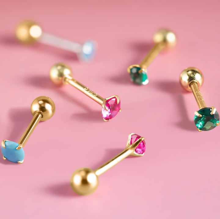 Turquoise Screw Back Earrings - EricaJewels