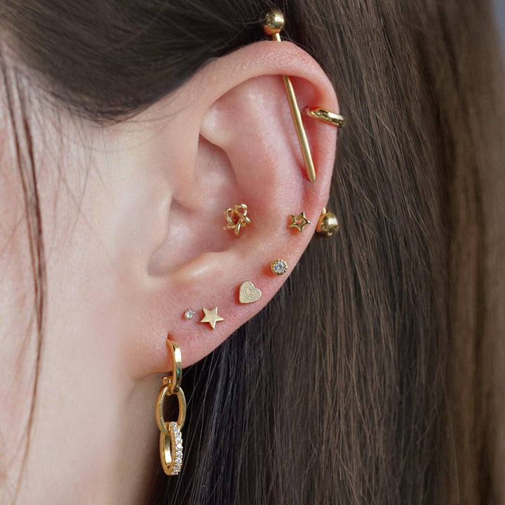 Mini Star Flat Back Earrings