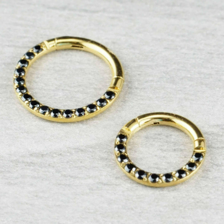 Mens Black Hoop Earrings - EricaJewels