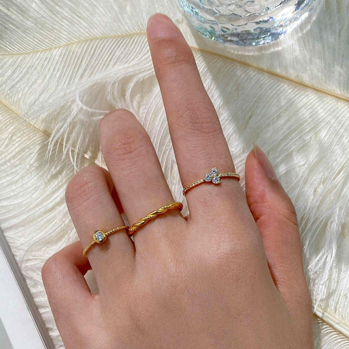 CZ Floral Ring - EricaJewels
