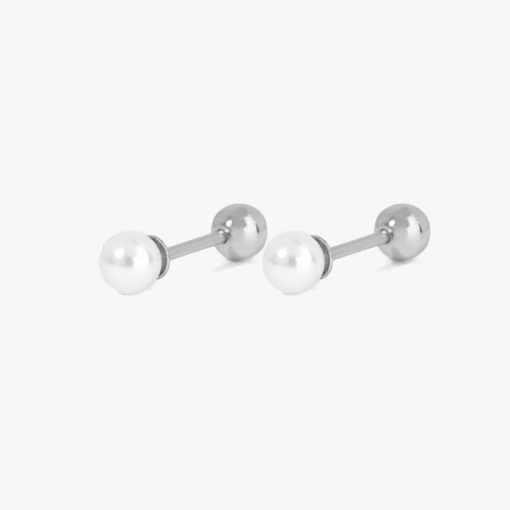 Silver-stering silver screw back