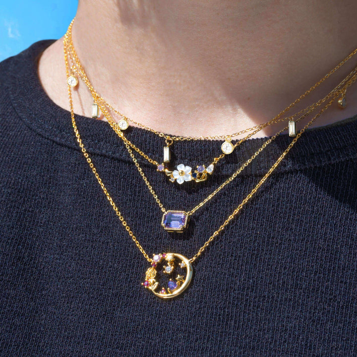 moon and star necklace