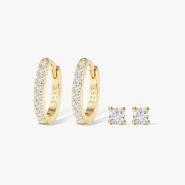 hoop studs earrings