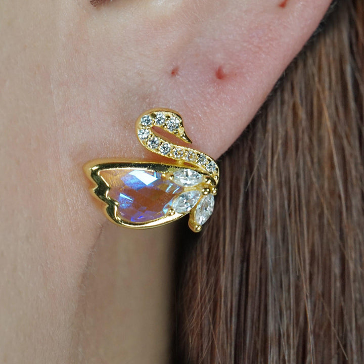 swan earrings