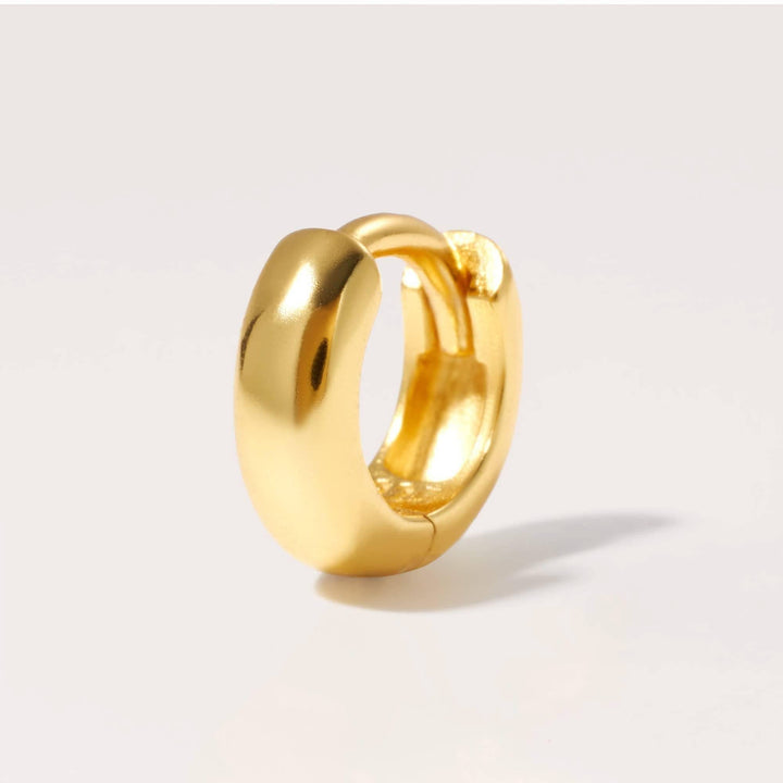 Plain Bold Chunky Small Hoop Earrings