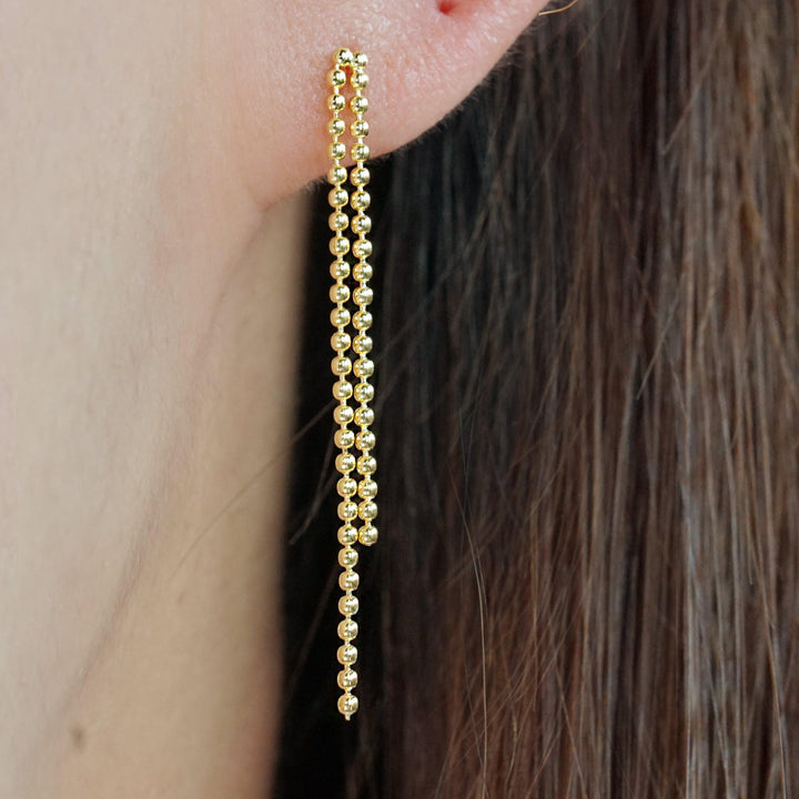 beaded tassel earrings 