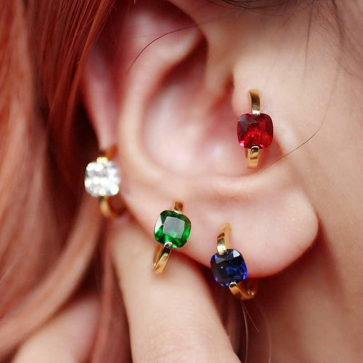 chunky gold hoop earrings 