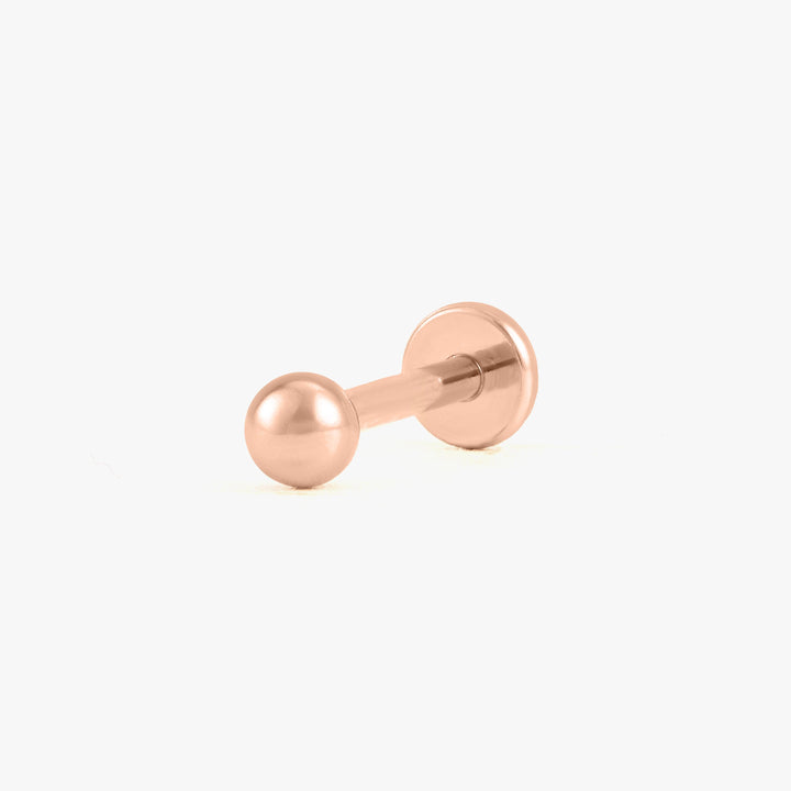 Multiple Sizes Plain Bead Push Pin Piercing Earring