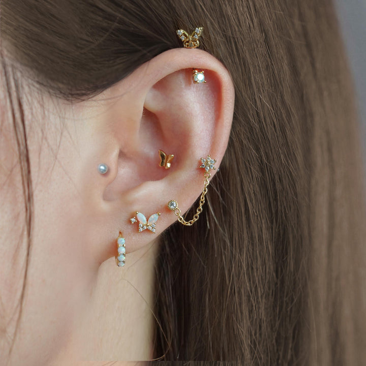 straight barbell​ earring