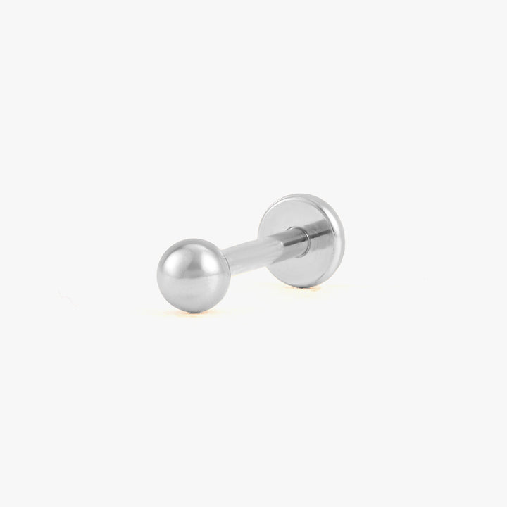 Multiple Sizes Plain Bead Push Pin Piercing Earring