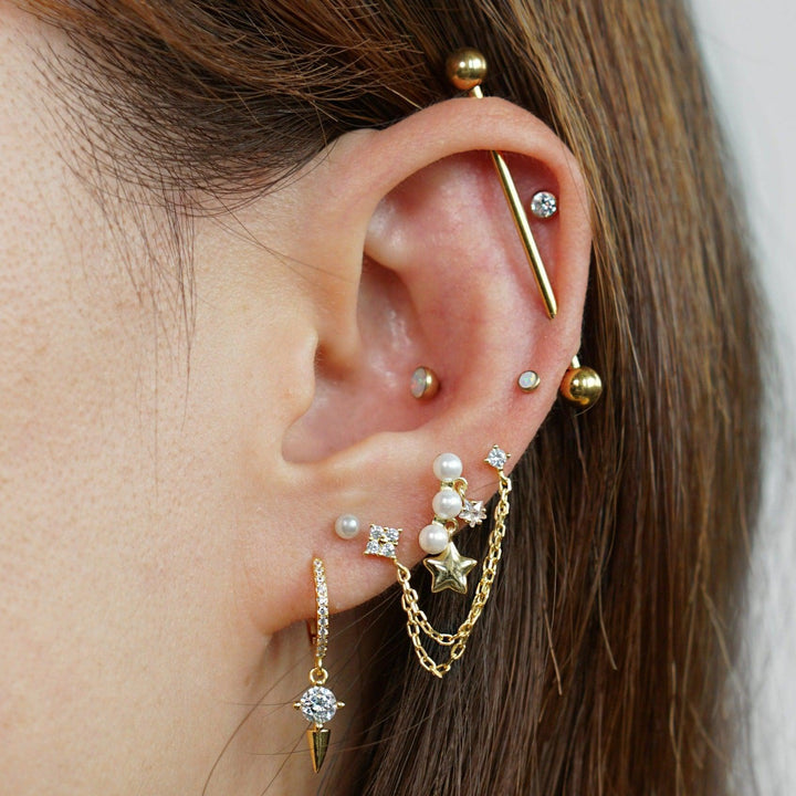 double-piercing-earrings-chain