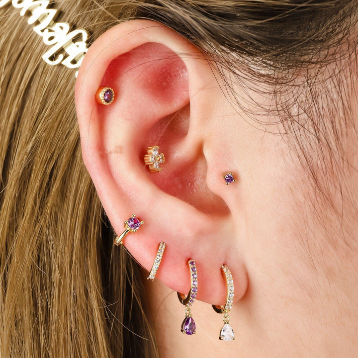 emerald teardrop earrings