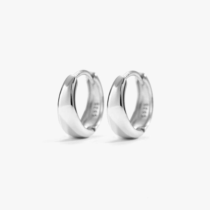 Multiple Sizes Bold Plain Hoop Earrings-EricaJewels
