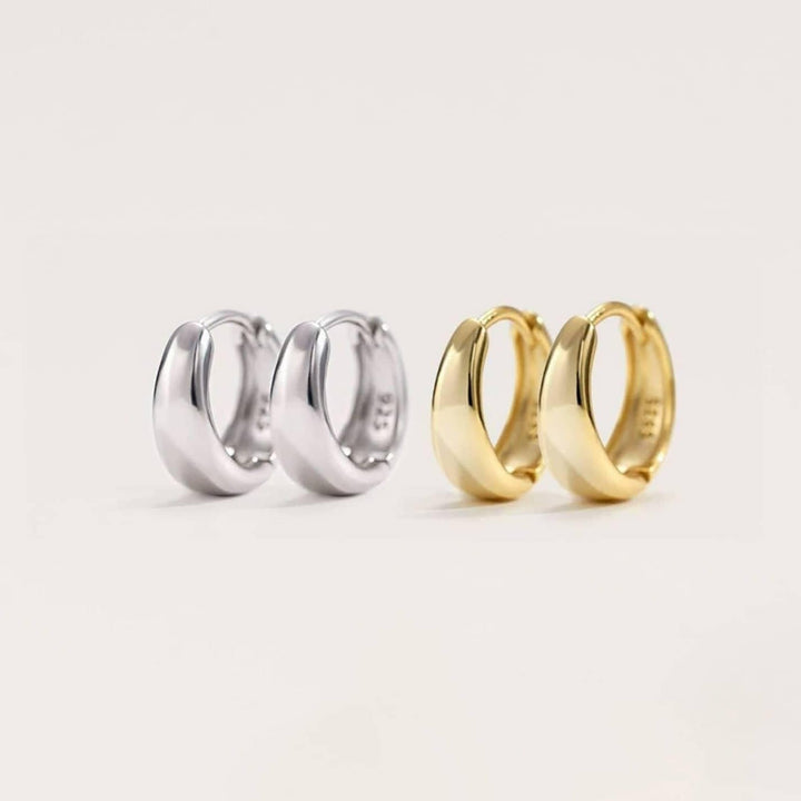 Multiple Sizes Bold Plain Hoop Earrings