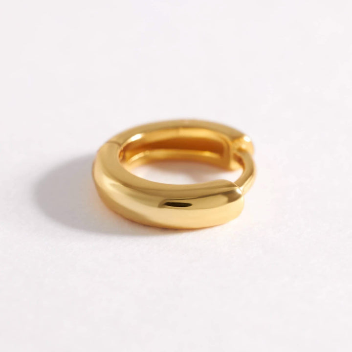 Minimal Gold Huggie Earrings/Hoop Earring Small Size - EricaJewels