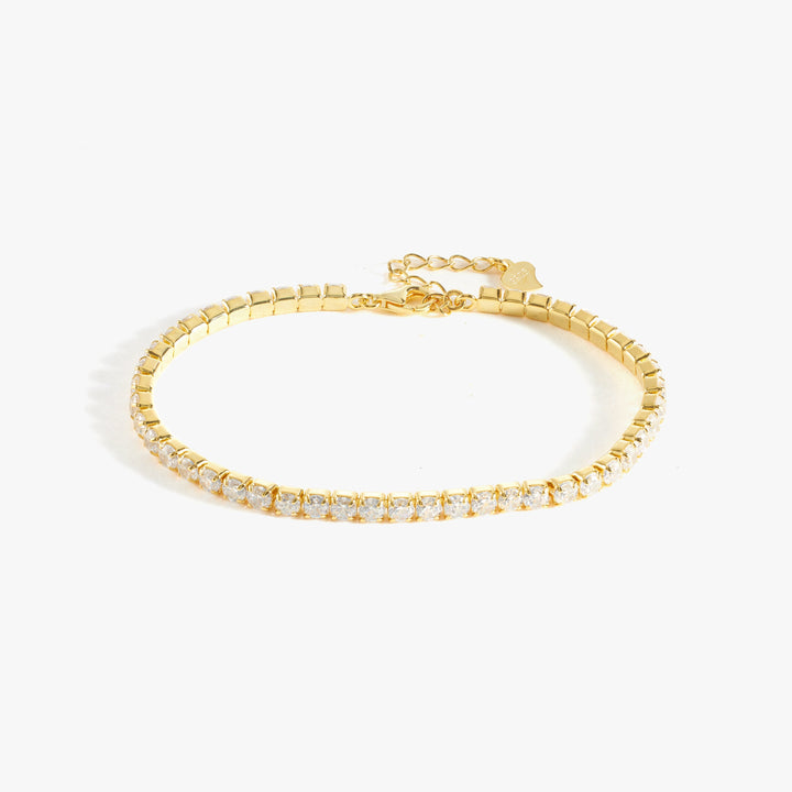 minimalist cubic zirconia bracelet