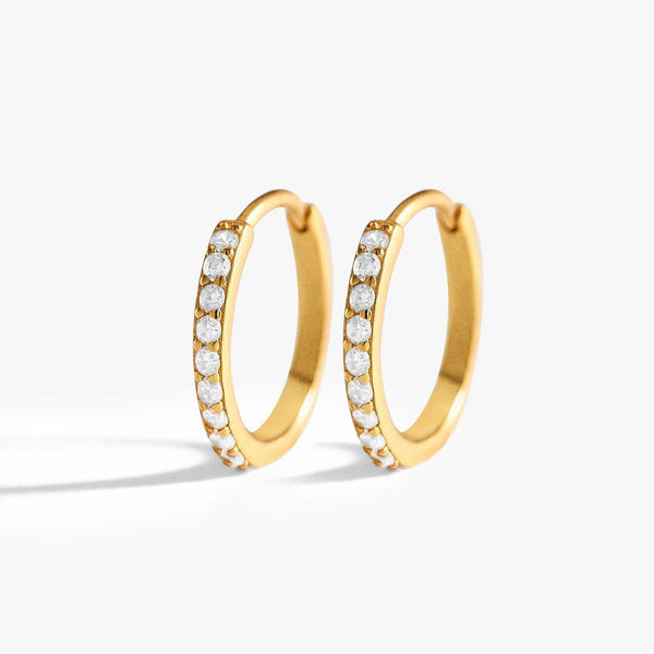 Multiple Sizes Crystal 3A CZ Hoop Earrings